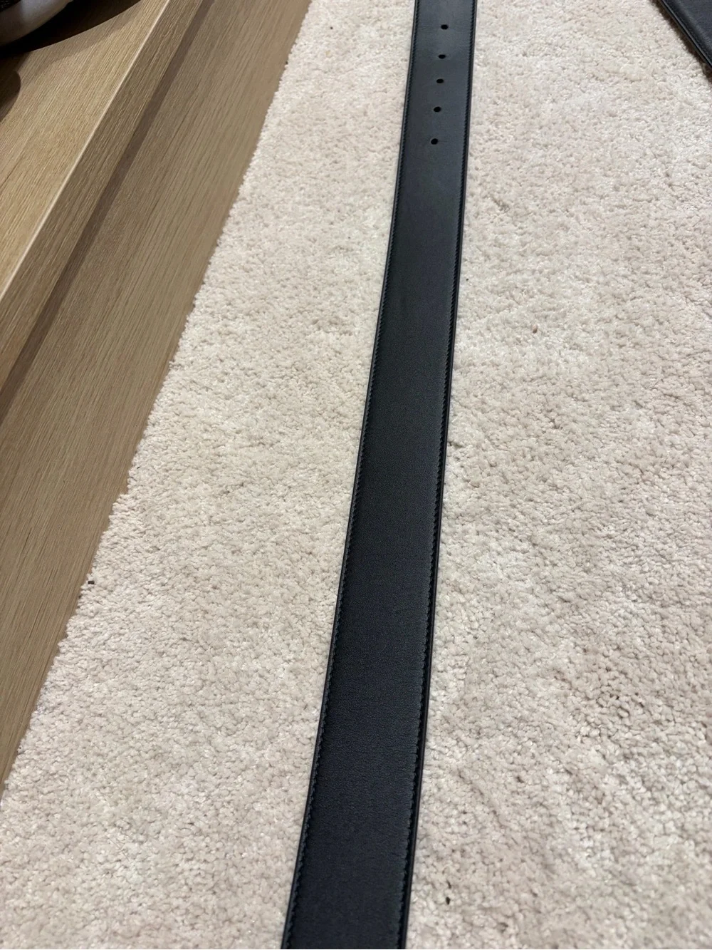 Gucci Black Calfskin Double G 40mm Belt 80 32